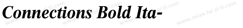 Connections Bold Ita字体转换